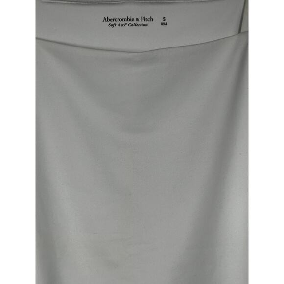 New Abercrombie & Fitch Soft White Crop Top Square Neck Sleeveless Sz S - Picture 2 of 3
